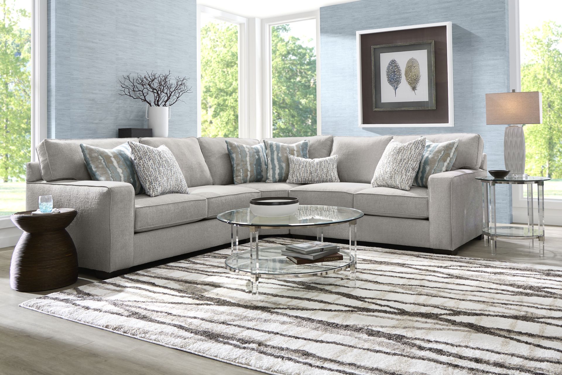 Cynthia Gray 3 Pc Sectional - Image 2