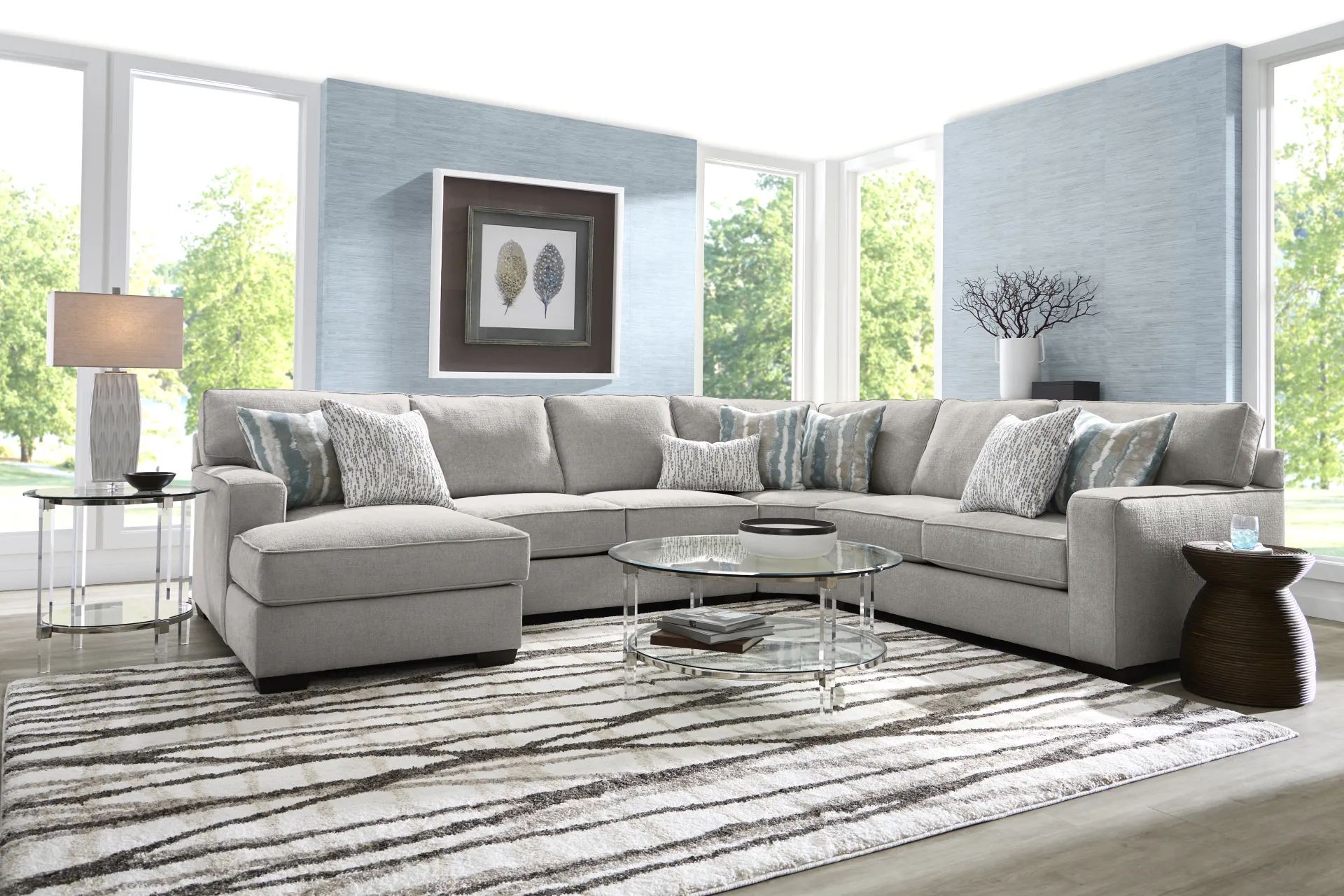 Cynthia Gray 4 Pc Sectional - Image 2