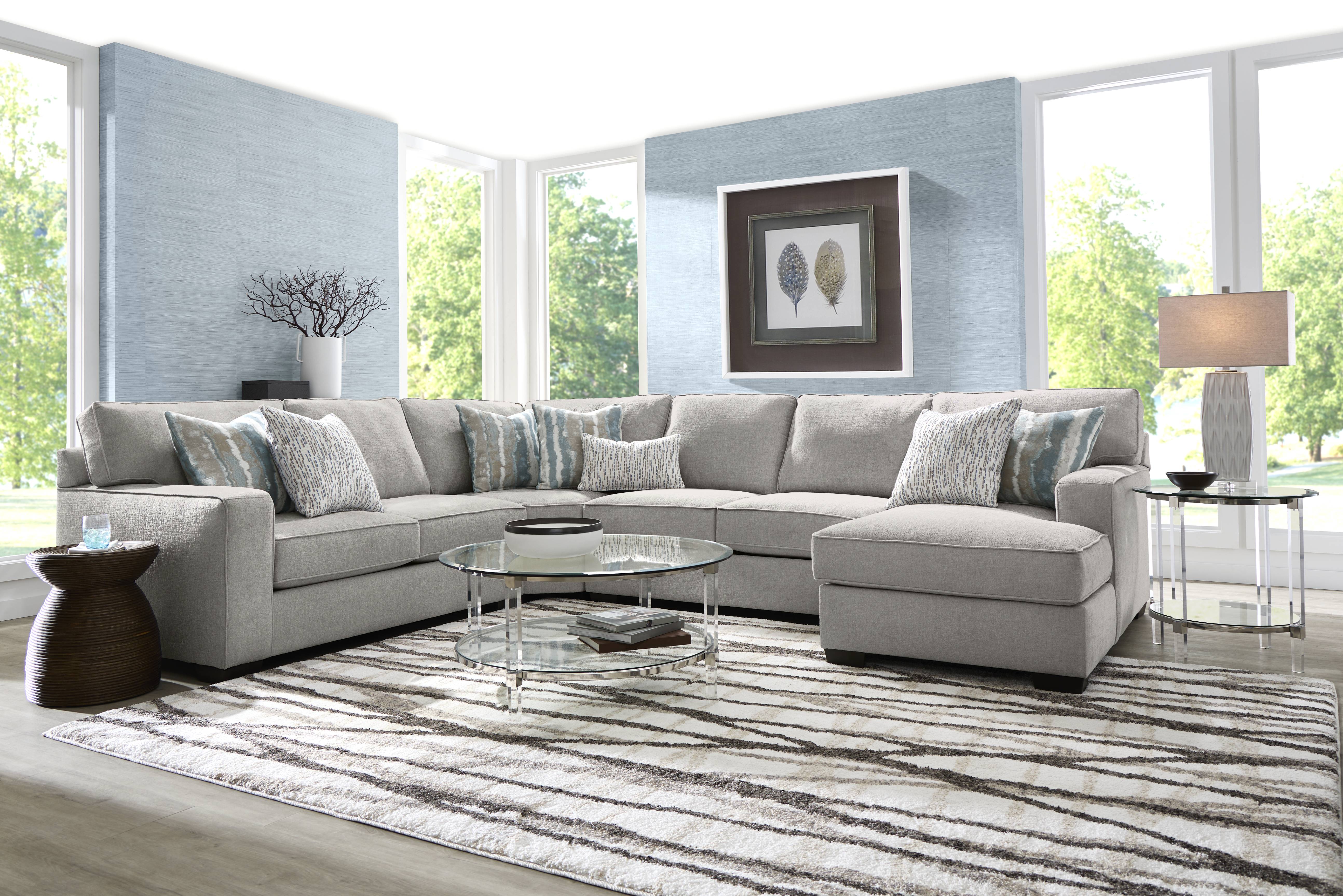 Cynthia Gray 4 Pc Sectional - Thumbnail - Image 2