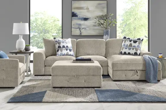 Marcola Sand 2 Pc Sleeper Sectional