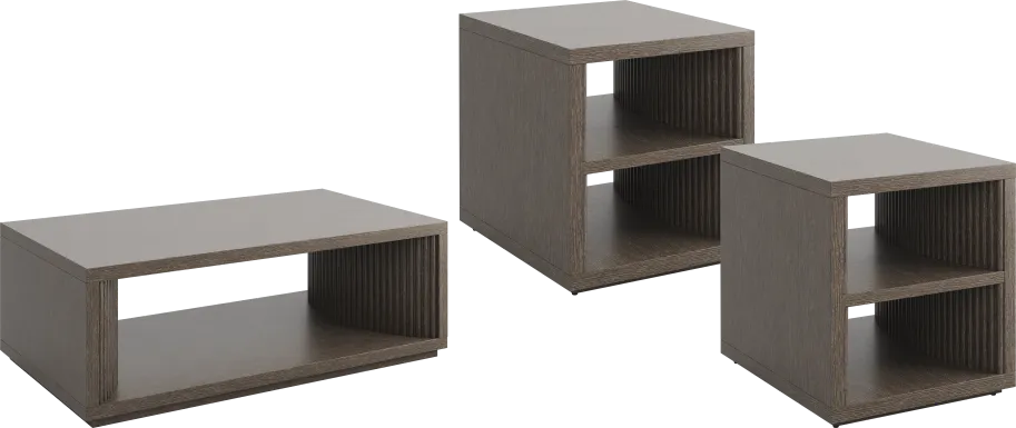 Eastchester Brown 3 Pc Table Set