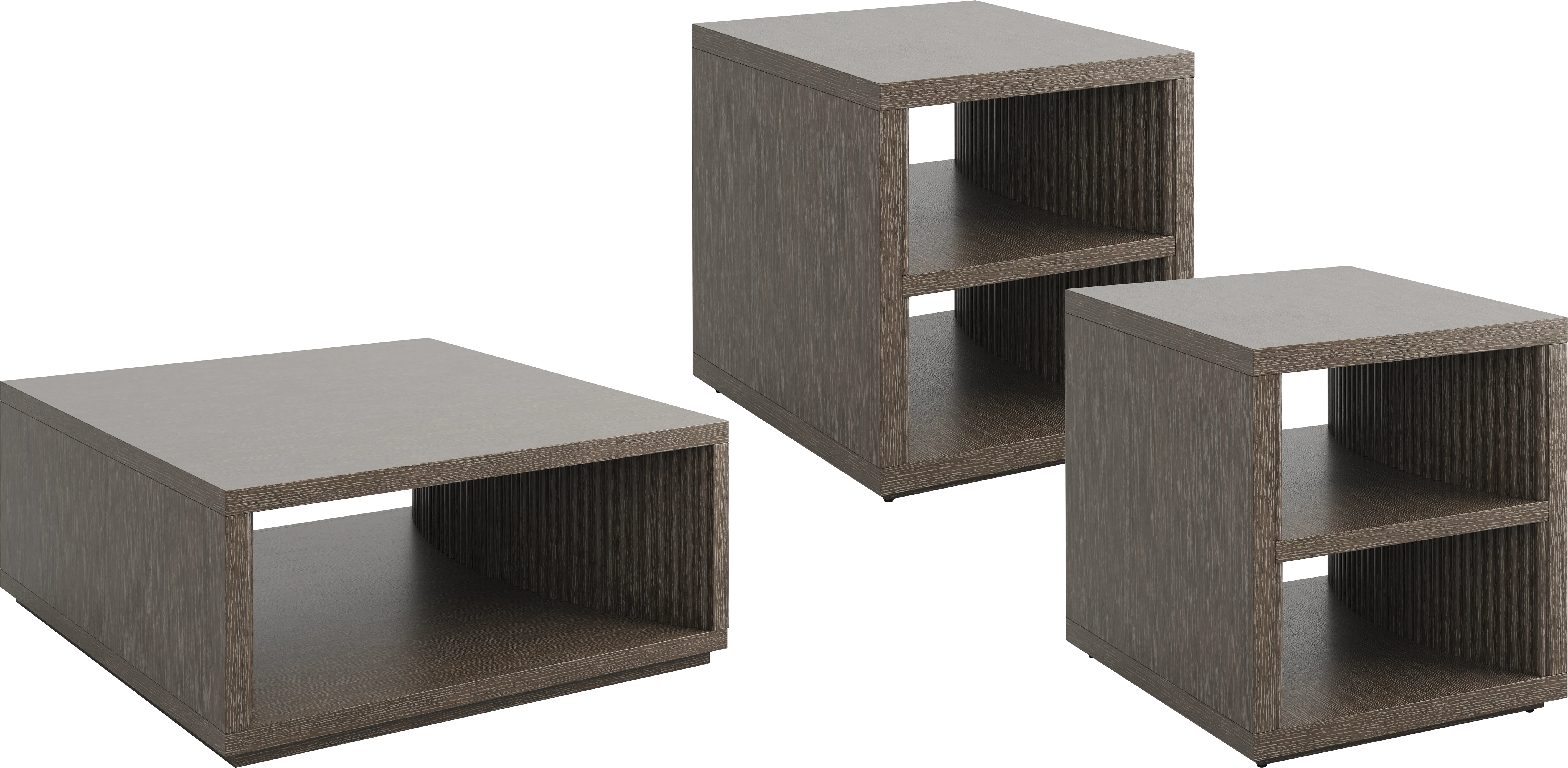 Eastchester Brown 3 Pc Table Set - Thumbnail - Image 1