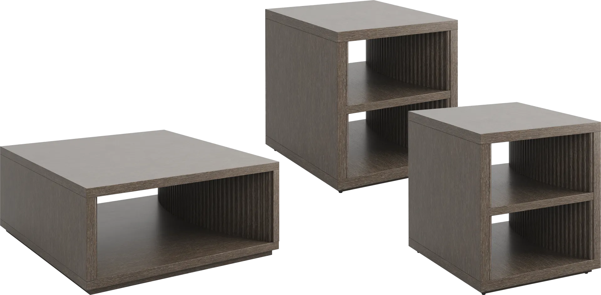 Eastchester Brown 3 Pc Table Set - Image 1