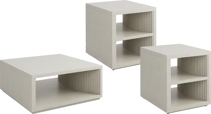 Eastchester White 3 Pc Table Set