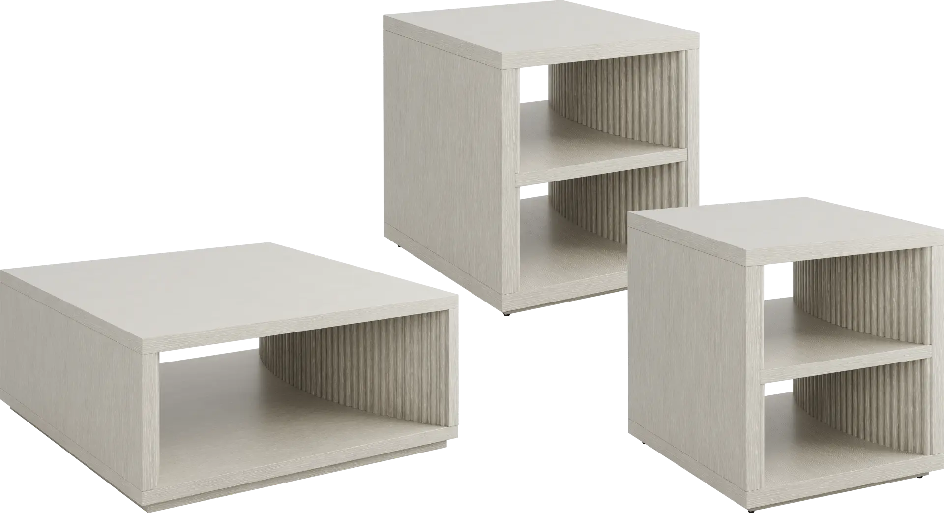 Eastchester White 3 Pc Table Set