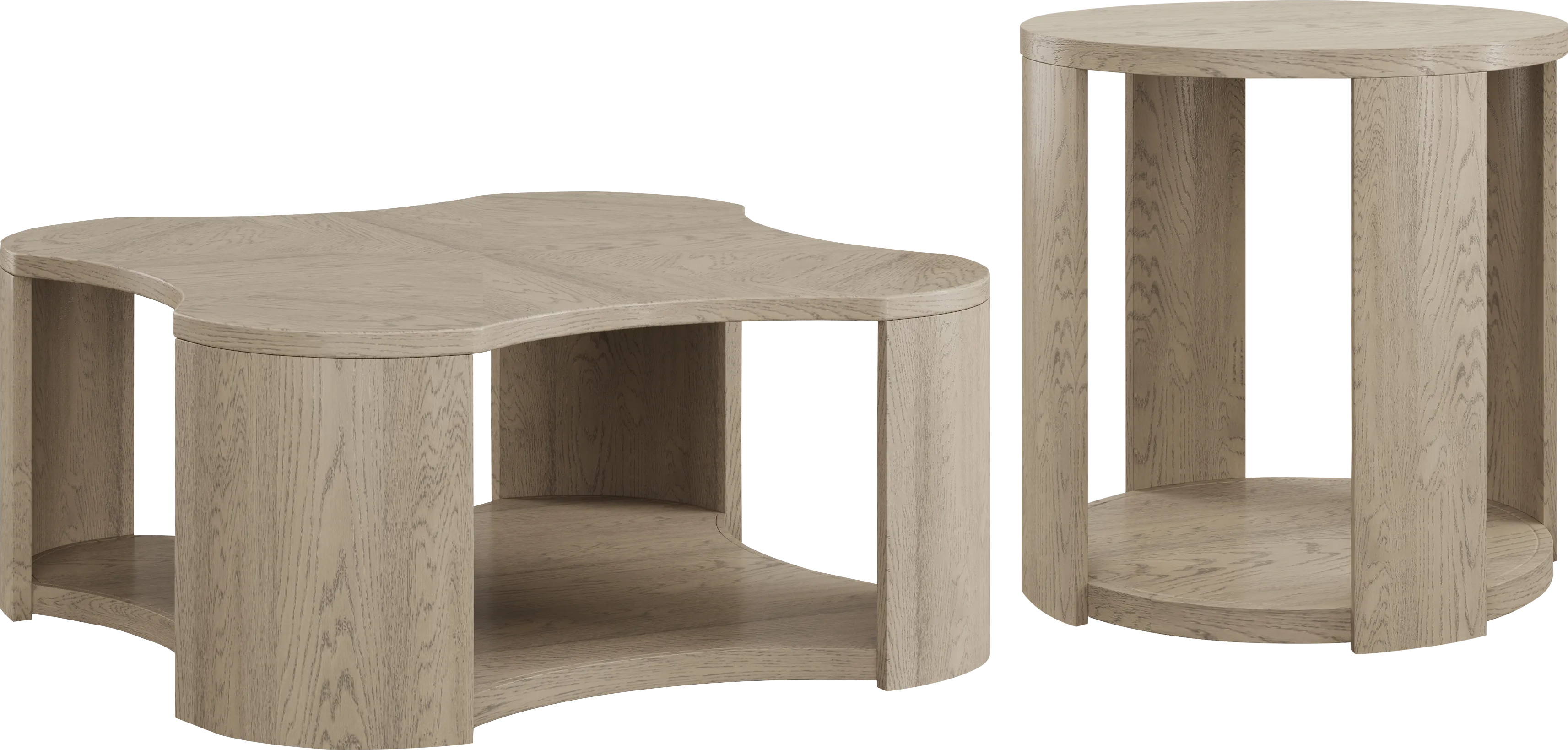 Aspen Grove Tan 2 Pc Table Set - Thumbnail - Image 1