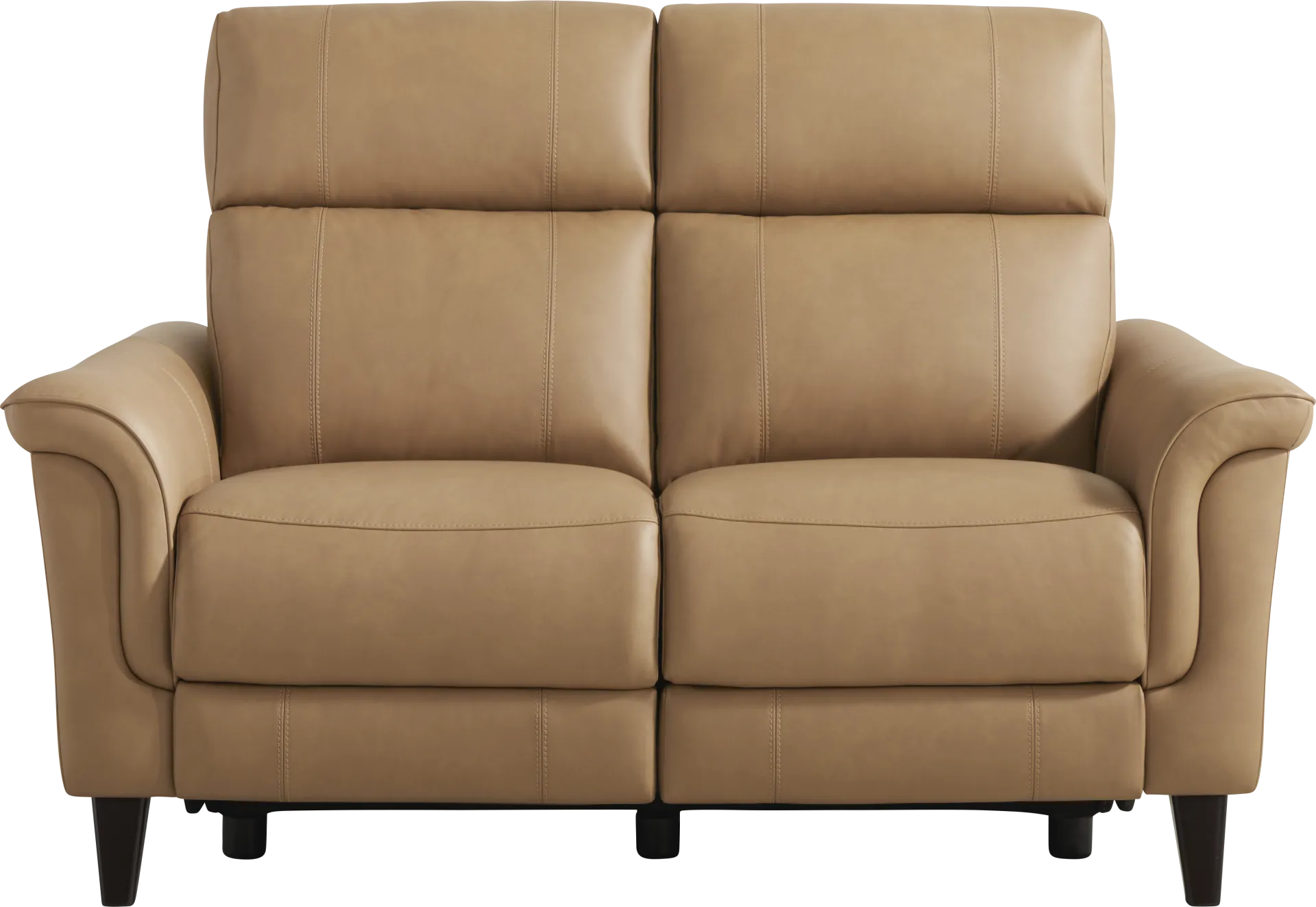 Antonella Tan Leather 5 Pc Dual Power Reclining Living Room - Image 11