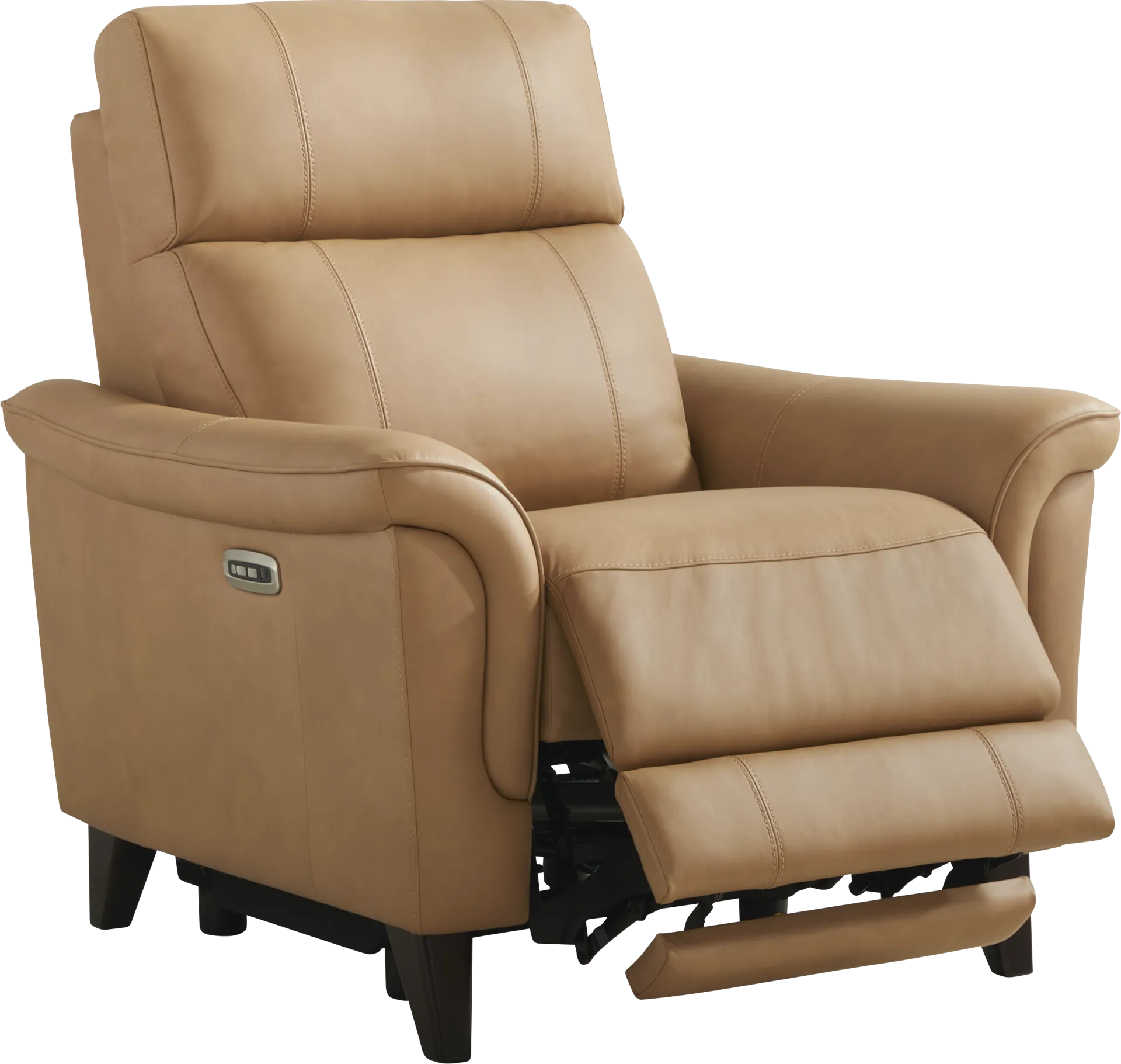 Antonella Tan Leather Dual Power Recliner - Image 1