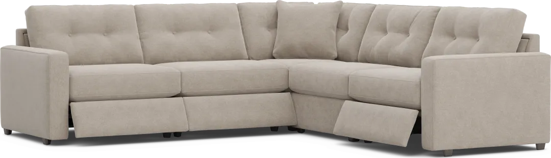Beige 5 Pc Power Reclining ModularOne