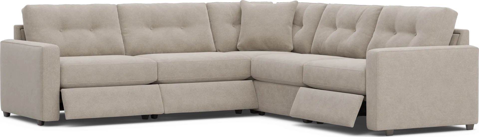 Beige 5 Pc Power Reclining ModularOne - Image 2