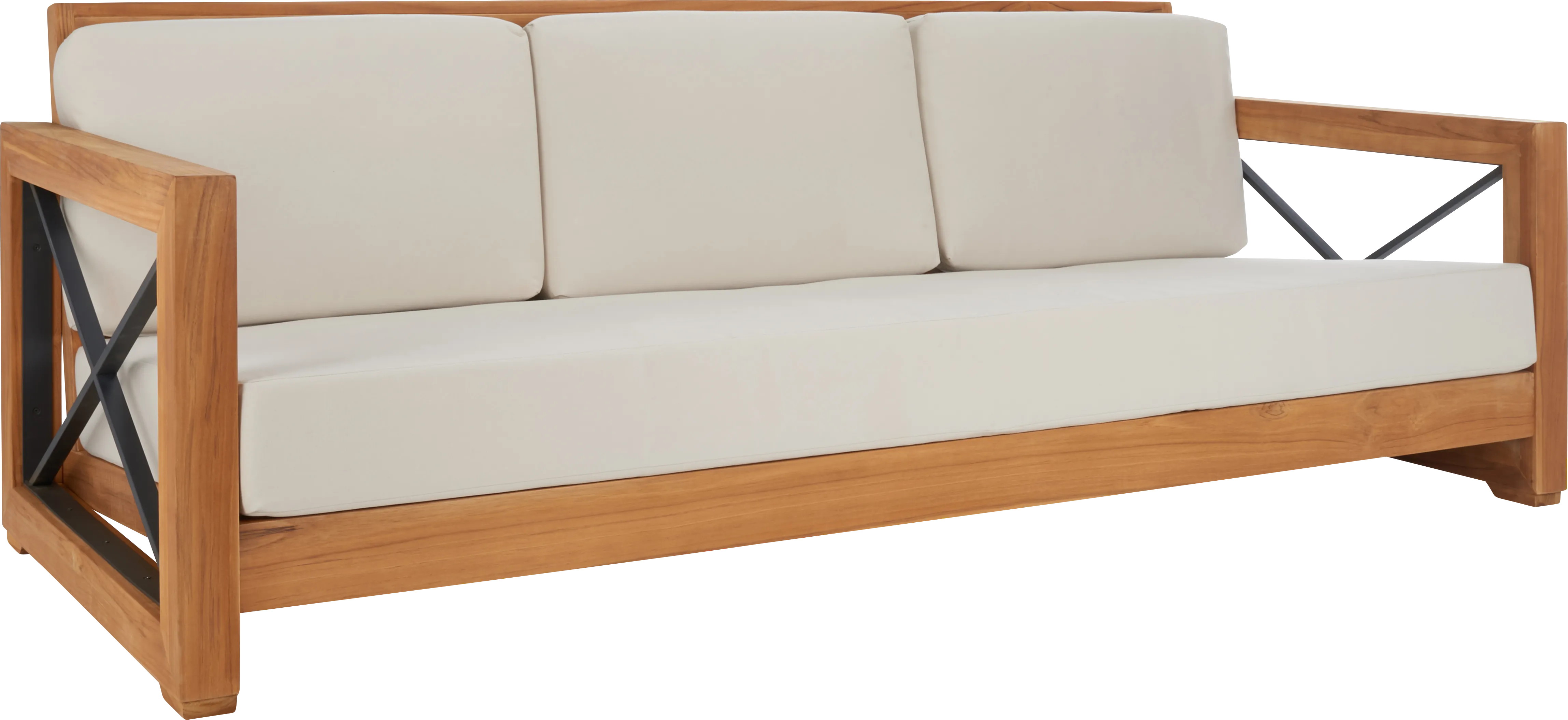 Stetrood Cay Teak Indoor/Outdoor Sofa - Thumbnail - Image 1