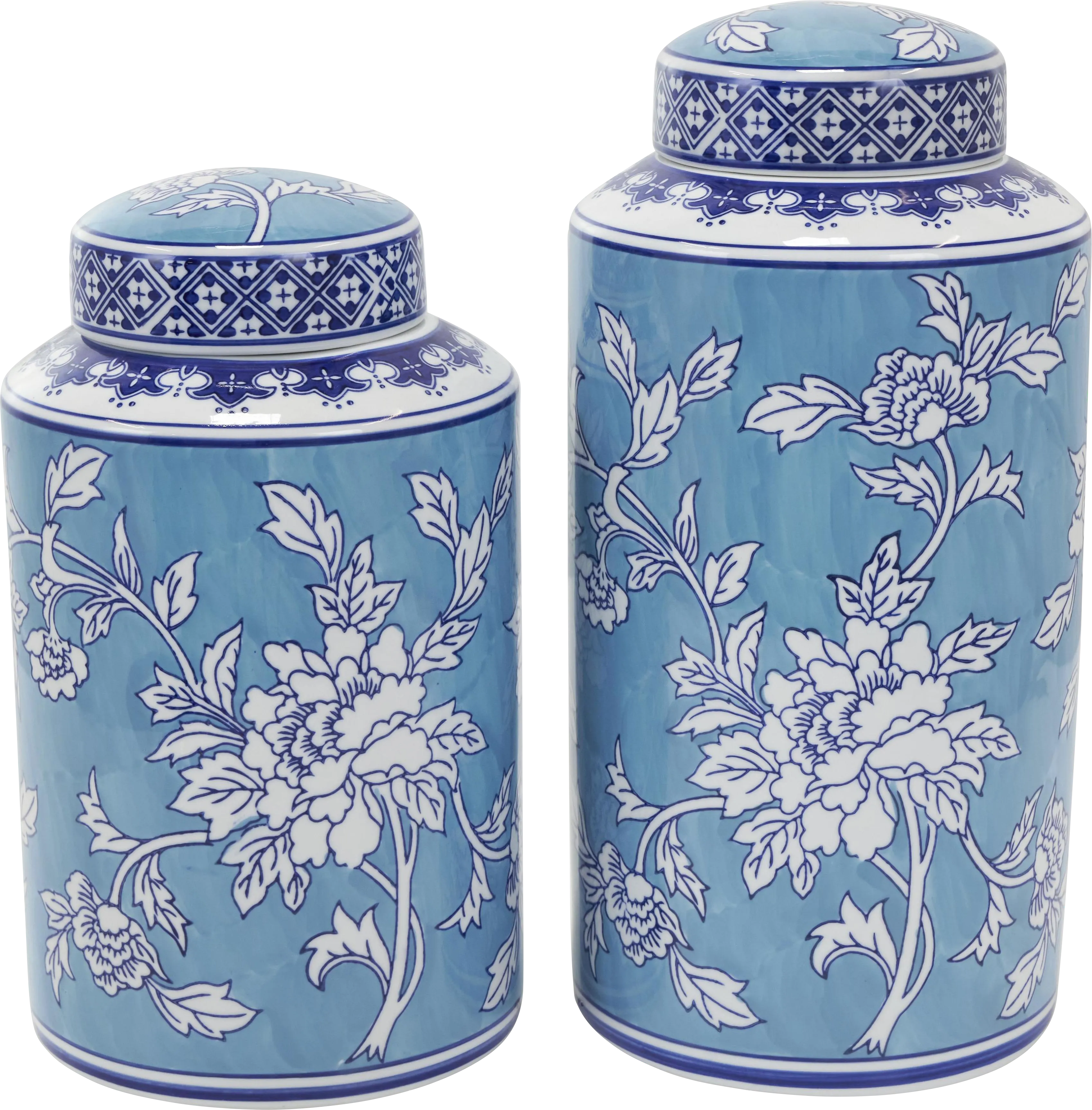 Oredu Blue Jar, Set of 2 - Thumbnail - Image 1
