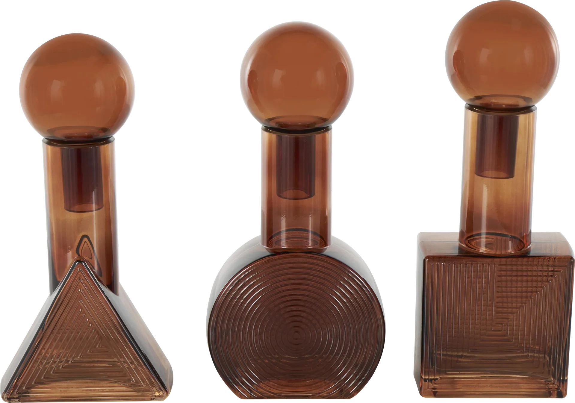 Pacula Brown Jar, Set of 3 - Image 1