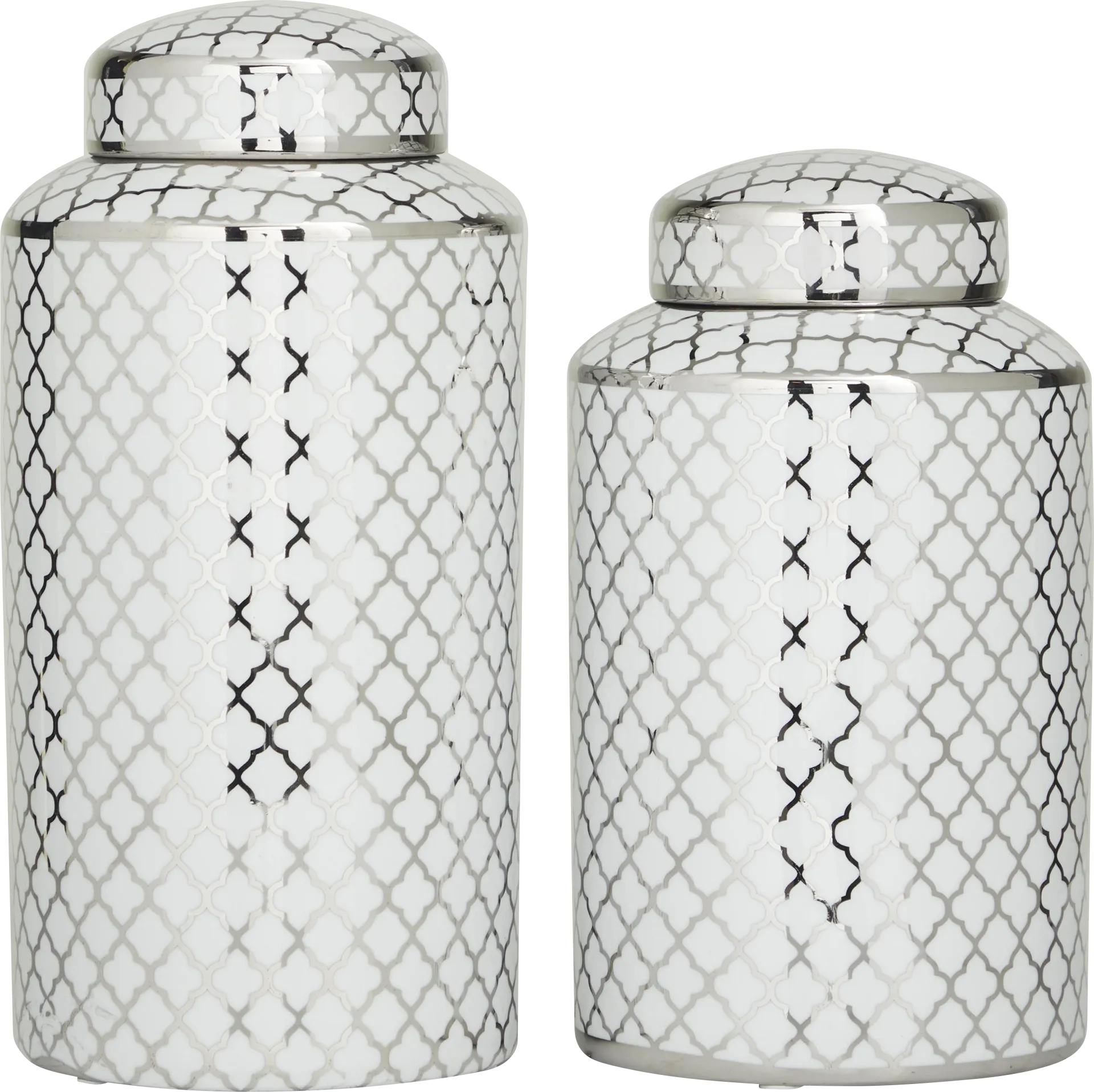 Sinodo Silver Jar, Set of 2 - Image 1
