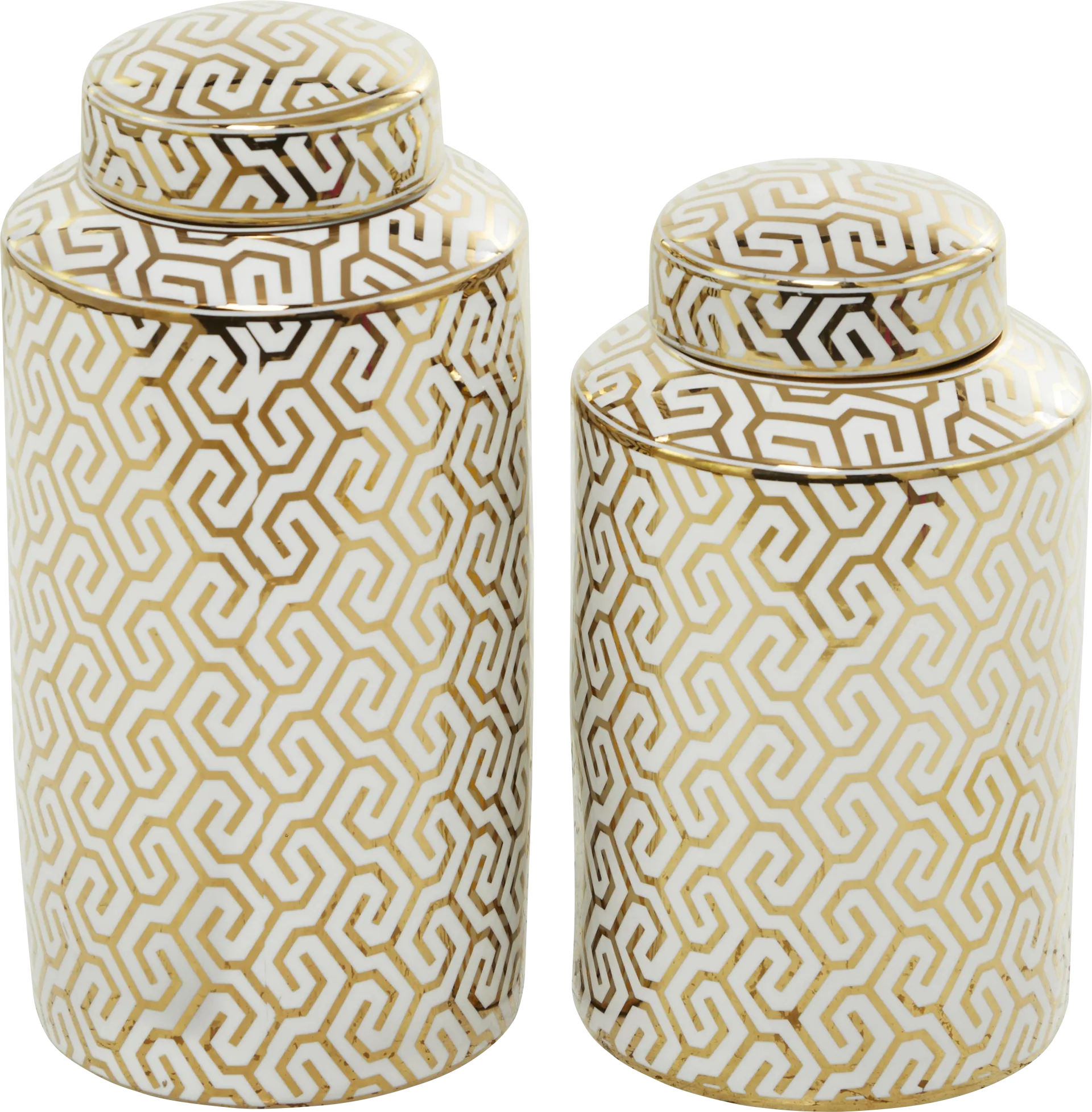 Octomo Gold Jar, Set of 2 - Image 1