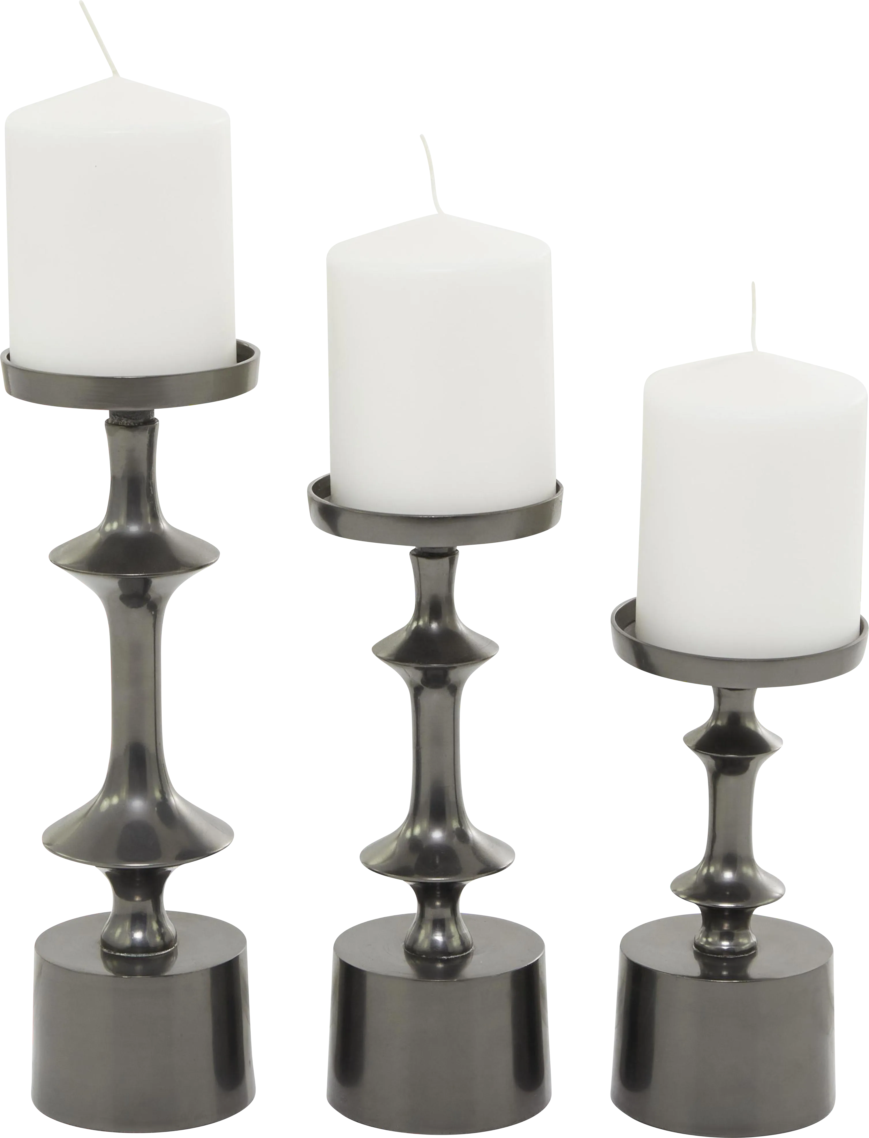 Vebius Black Candle Holder, Set of 3 - Thumbnail - Image 1