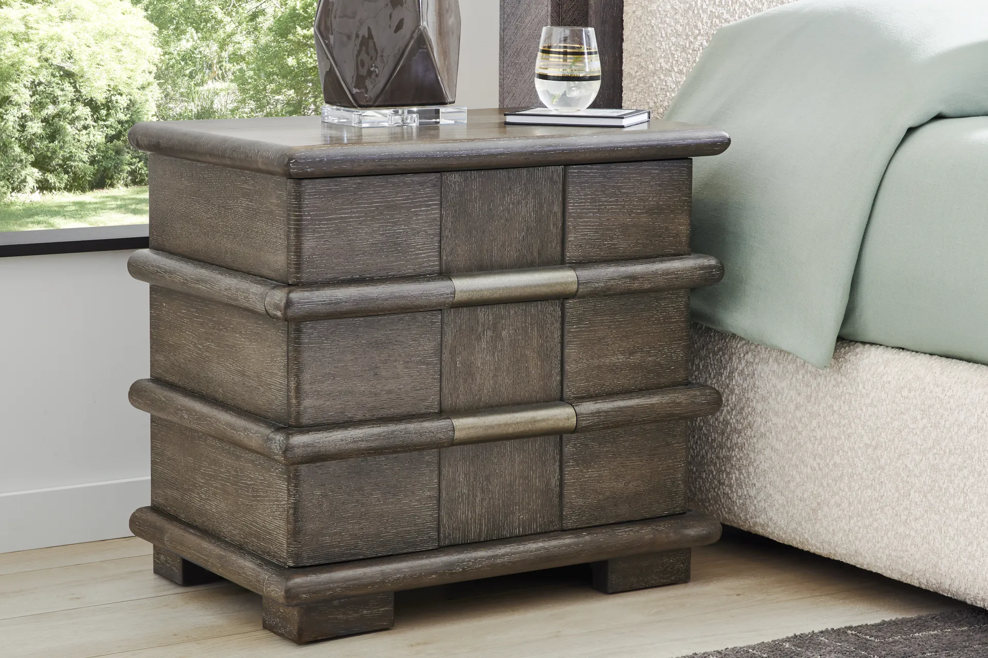 Moreno Brown Nightstand - Image 2