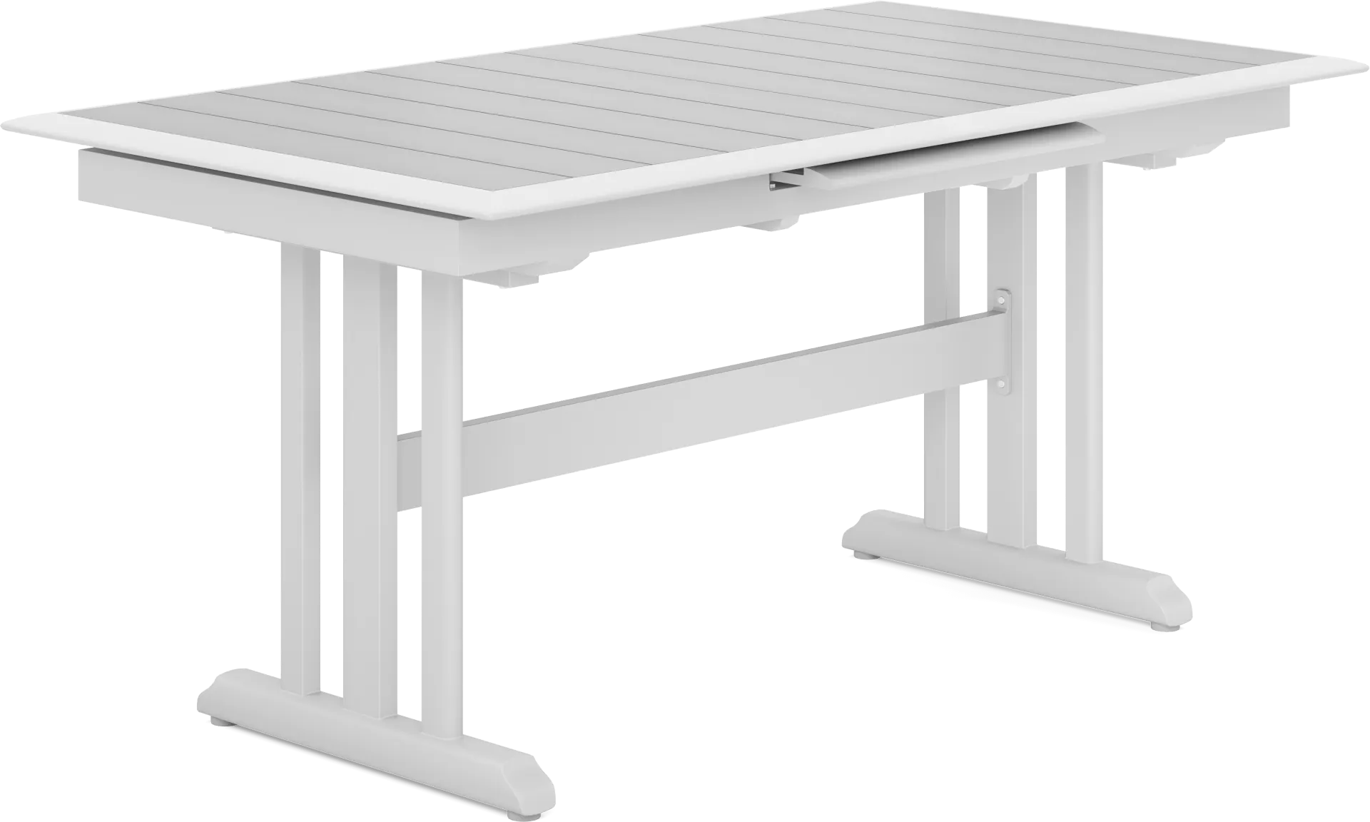 Kellen White Outdoor Dining Extension Table - Image 2