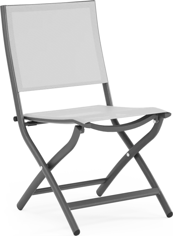 Kellen Charcoal Outdoor Folding Sling Chair