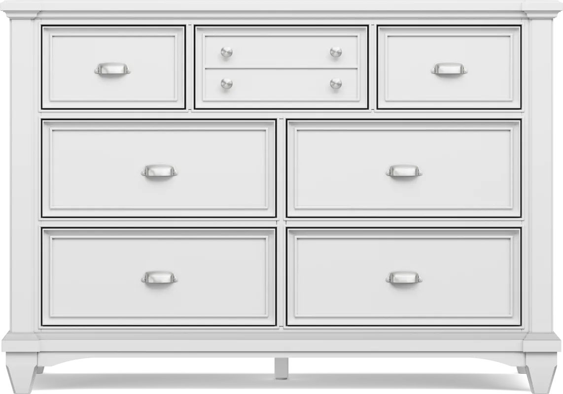 Kids Hilton Head White Dresser