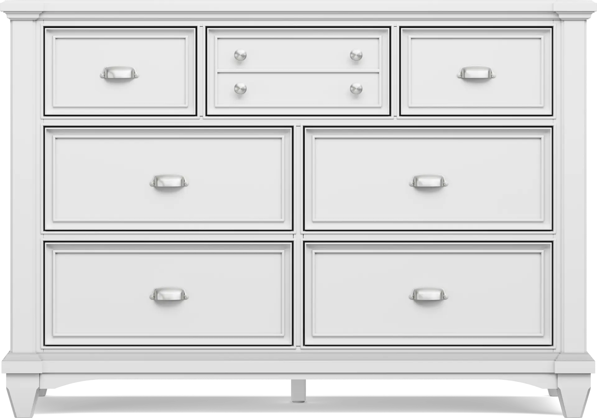 Hilton Head Kids White Dresser