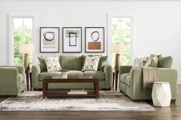 Chamberlain Green 2 Pc Living Room