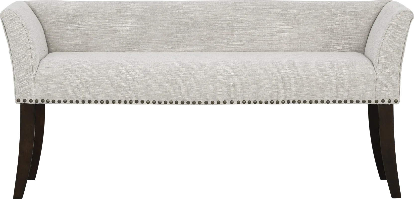 Wolfdew White Accent Bench