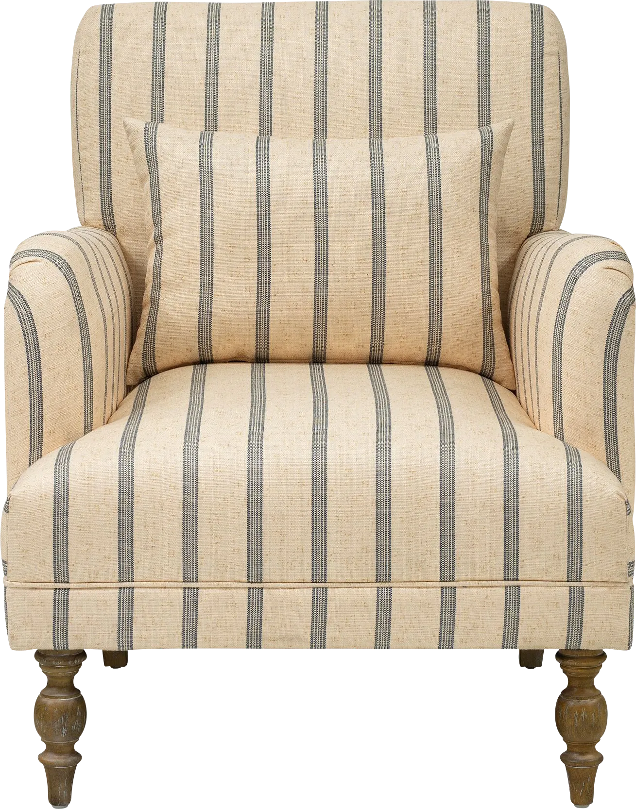 Wonderhive Beige Accent Chair - Thumbnail - Image 1