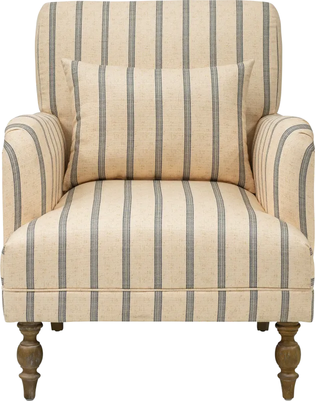 Wonderhive Beige Accent Chair
