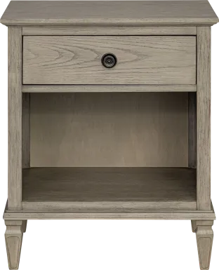 Iceway II Gray Nightstand