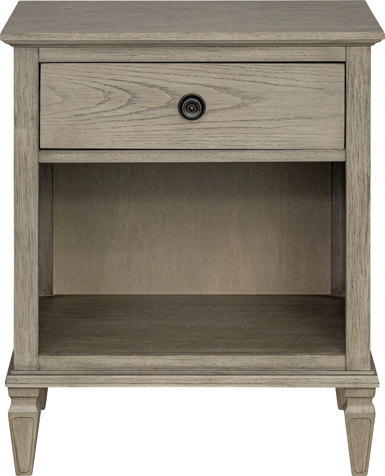 Iceway II Gray Nightstand - Image 1