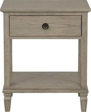 Iceway I Gray Nightstand
