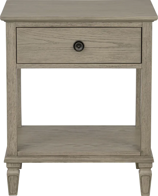 Iceway I Gray Nightstand