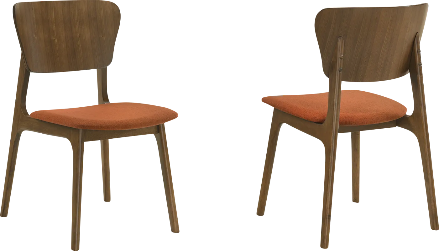 Desertsys I Orange Dining Chair, Set of 2