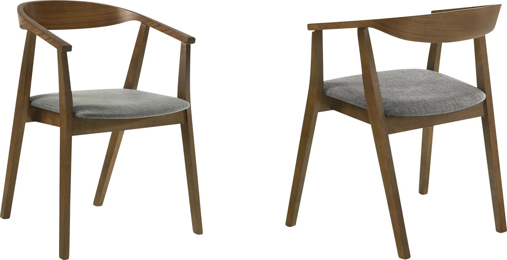 Cubewater Gray Arm Chair, Set of 2 - Thumbnail - Image 1