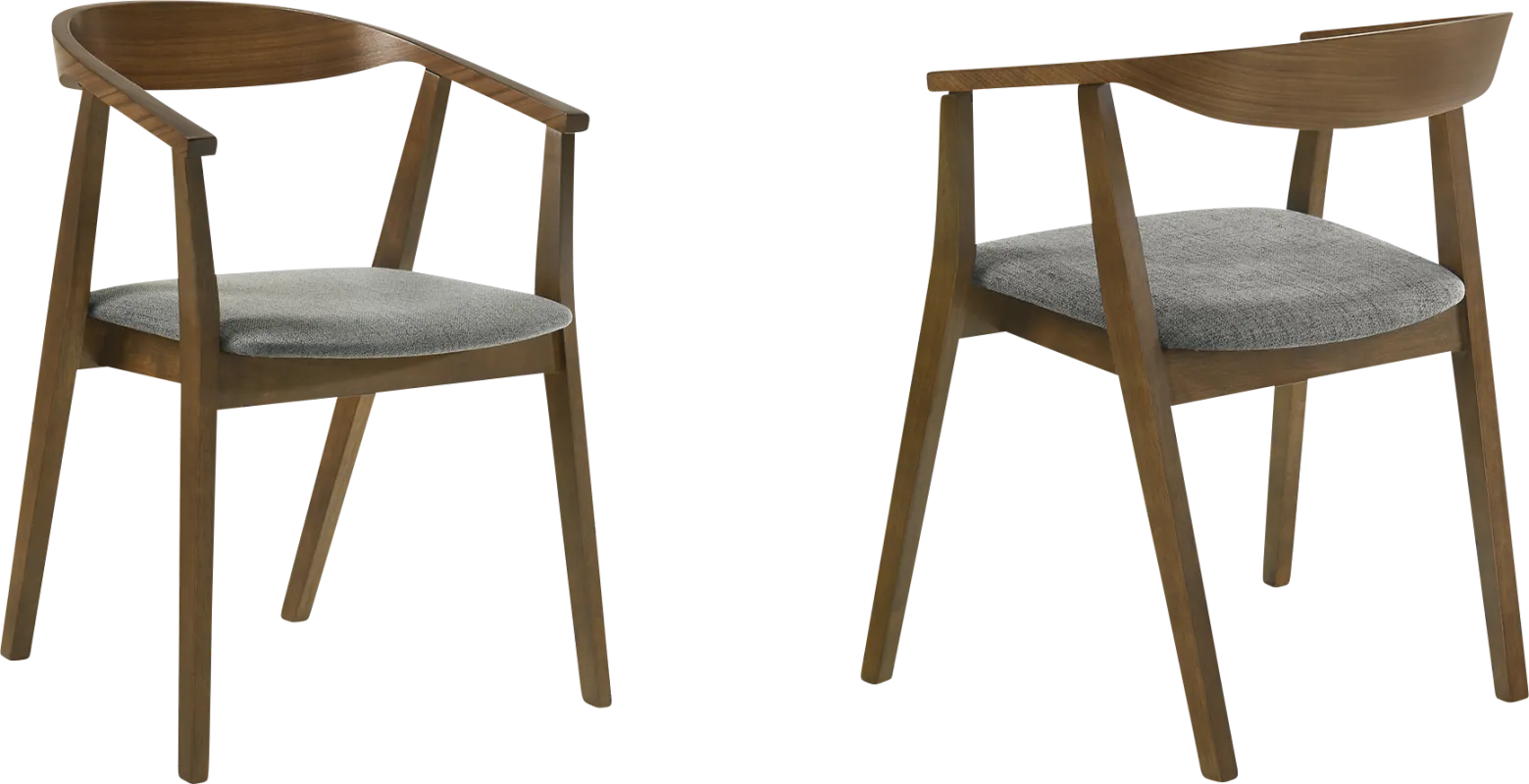 Cubewater Gray Arm Chair, Set of 2