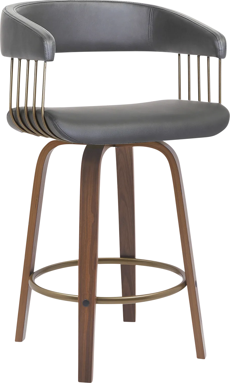 Hearttime I Gray Counter Height Stool - Thumbnail - Image 1