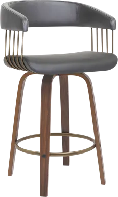 Hearttime I Gray Counter Height Stool