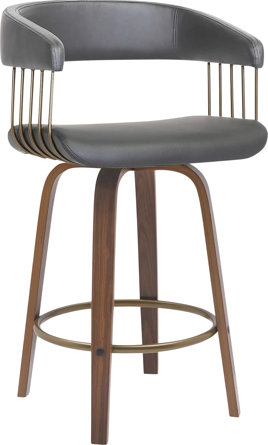 Hearttime I Gray Counter Height Stool