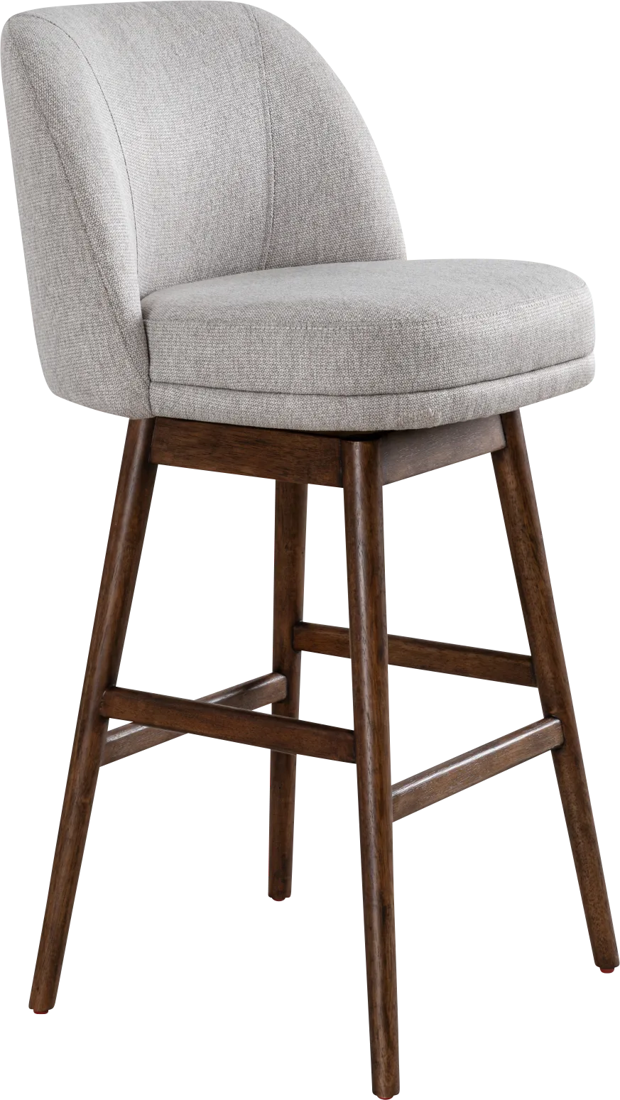 Wolfphone II Dark Brown and Taupe Barstool - Image 1
