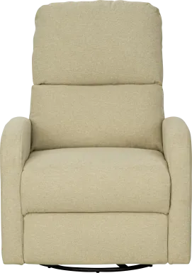 Boardew Beige Power Swivel Recliner