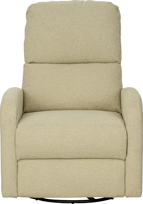 Boardew Beige Power Swivel Recliner