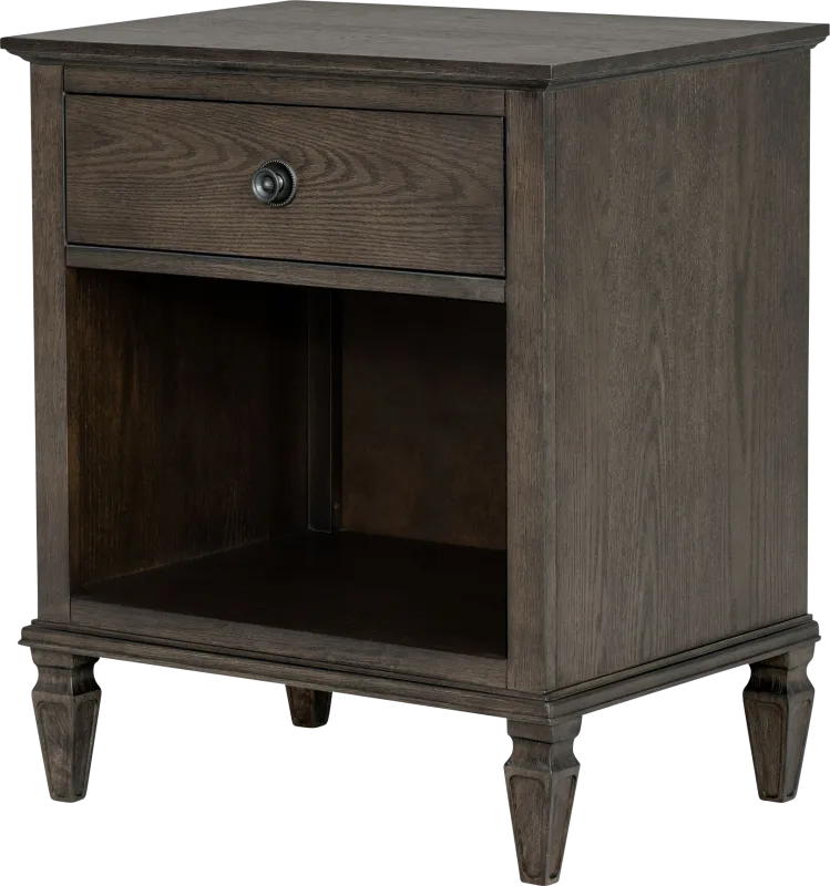 Iceway II Brown Nightstand
