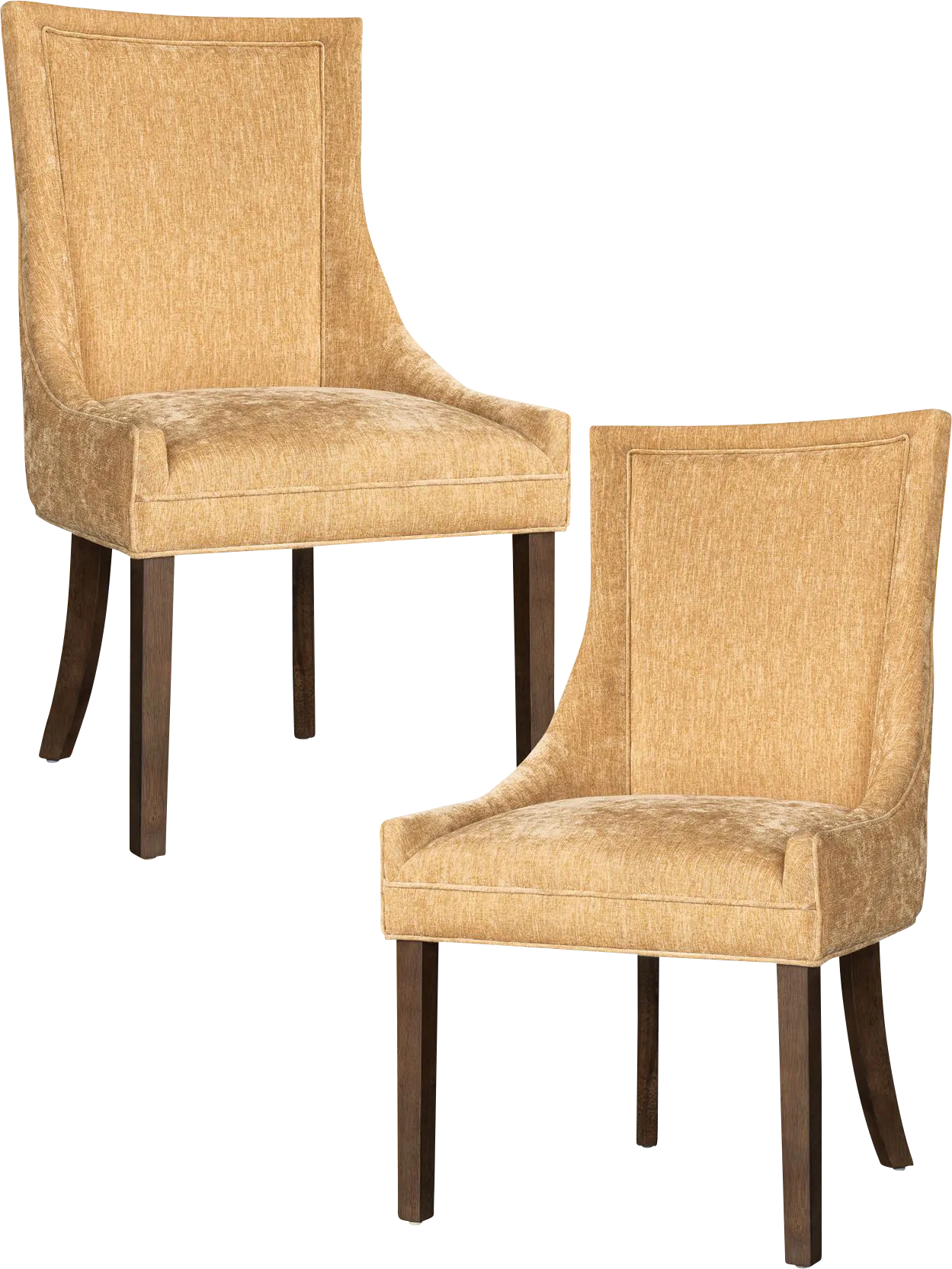 Houndsun Gold Dining Chair, Set of 2 - Thumbnail - Image 1