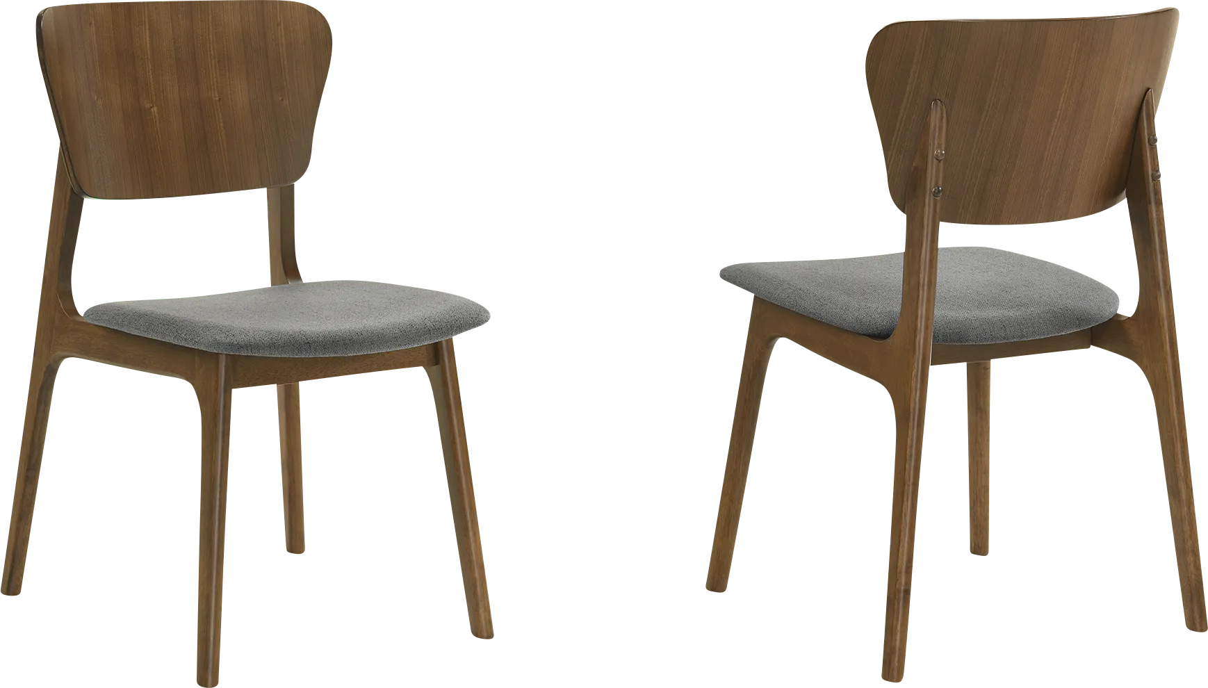 Desertsys I Gray Dining Chair, Set of 2 - Thumbnail - Image 1
