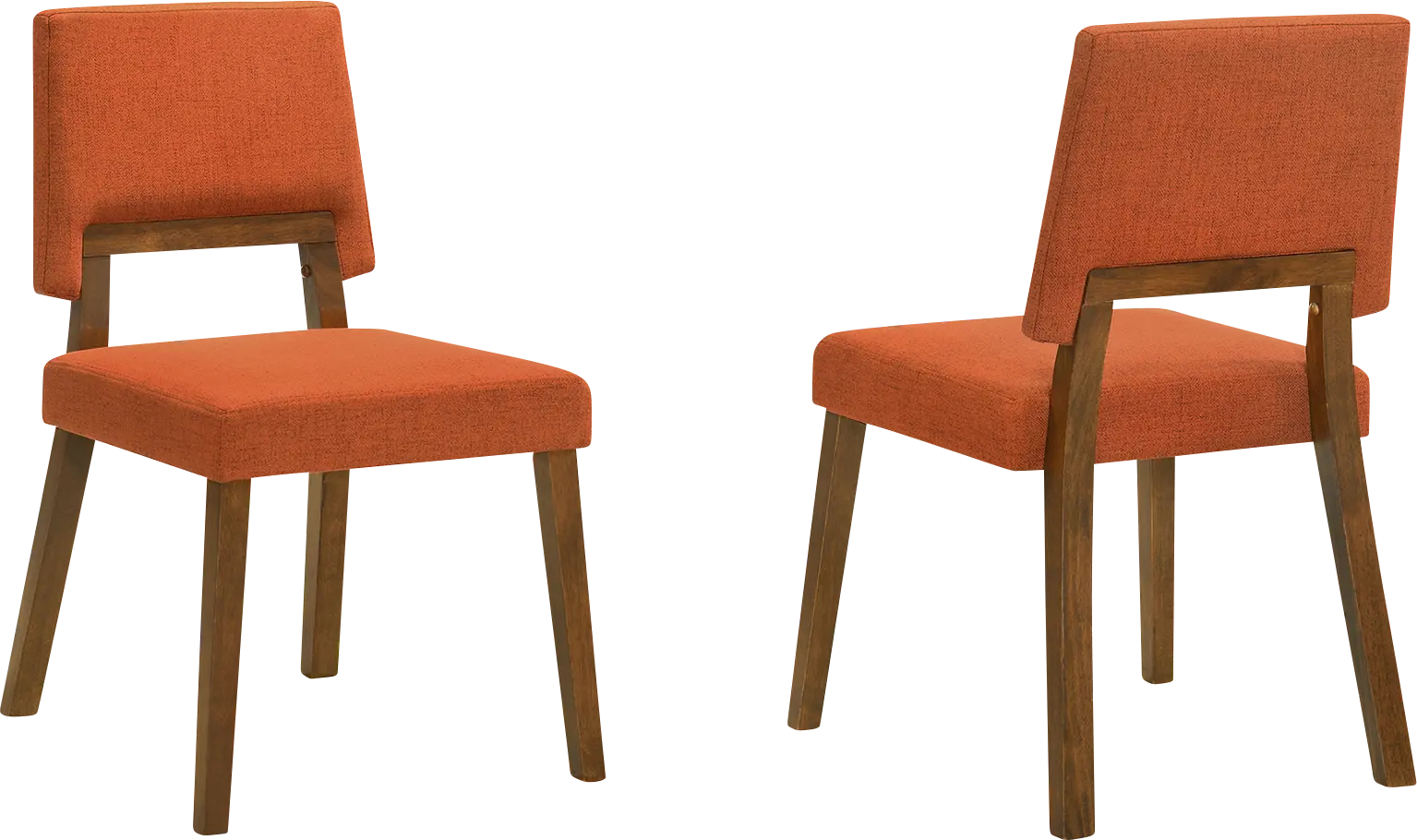 Cliffytales I Orange Dining Chair, Set of 2