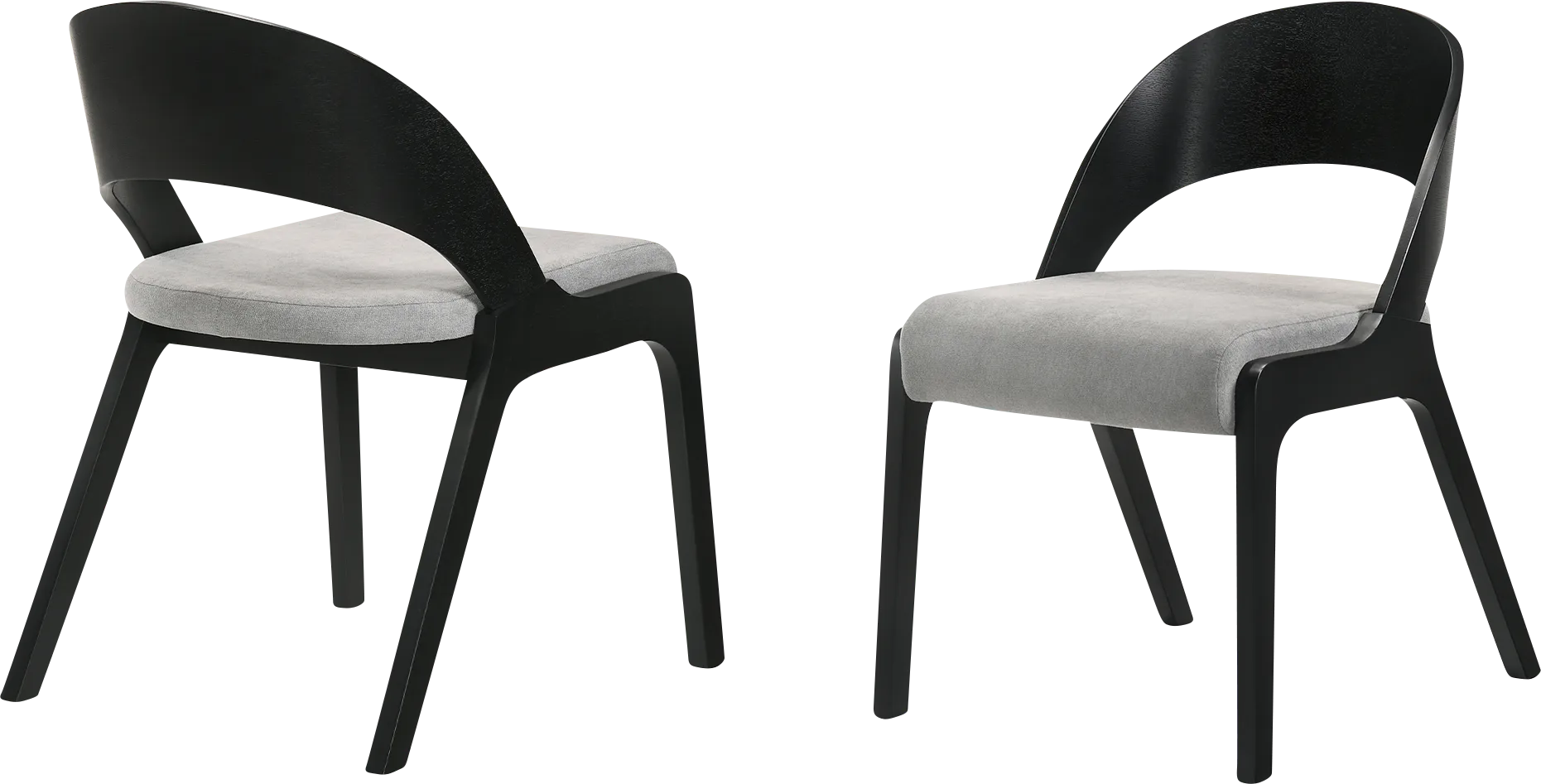 Smabet Black Dining Chair, Set of 2 - Image 1