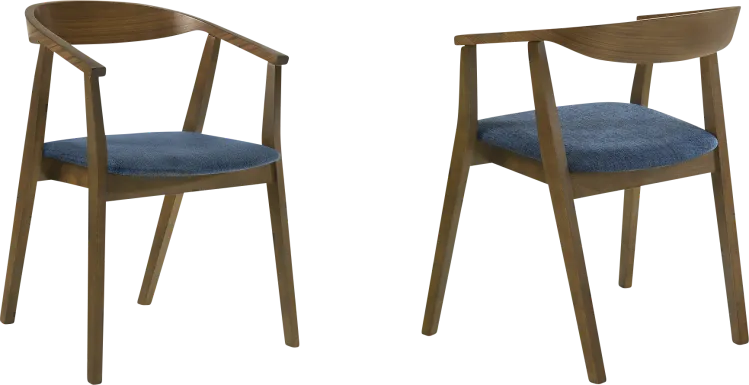 Cubewater Blue Arm Chair, Set of 2