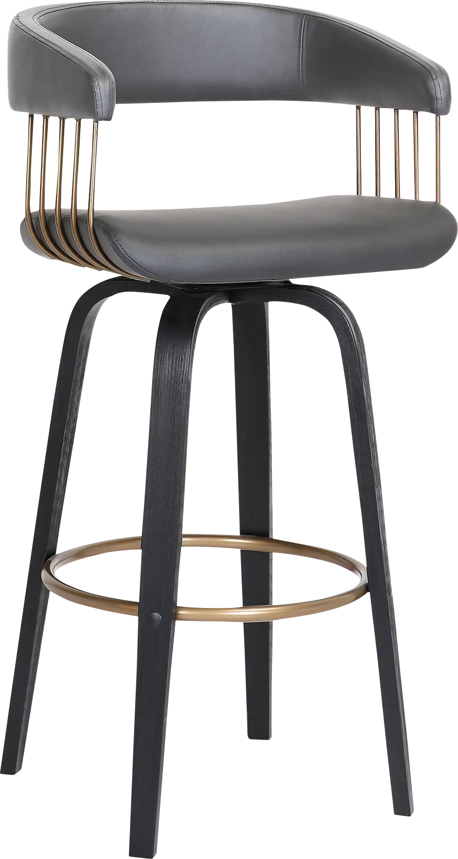 Hearttime II Gray Counter Height Stool - Thumbnail - Image 1