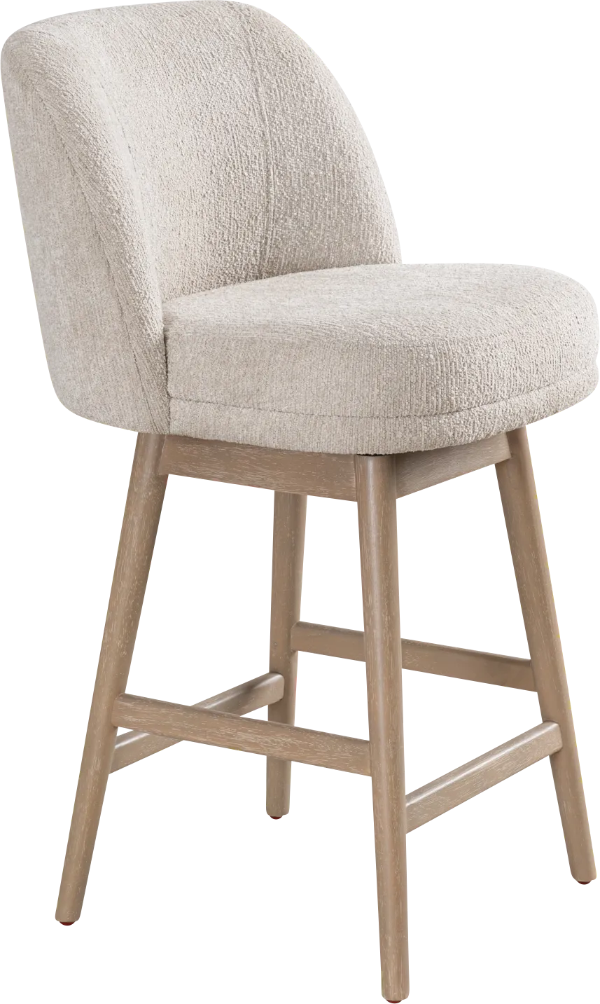 Wolfphone I Light Brown and Cream Counter Height Stool - Thumbnail - Image 1